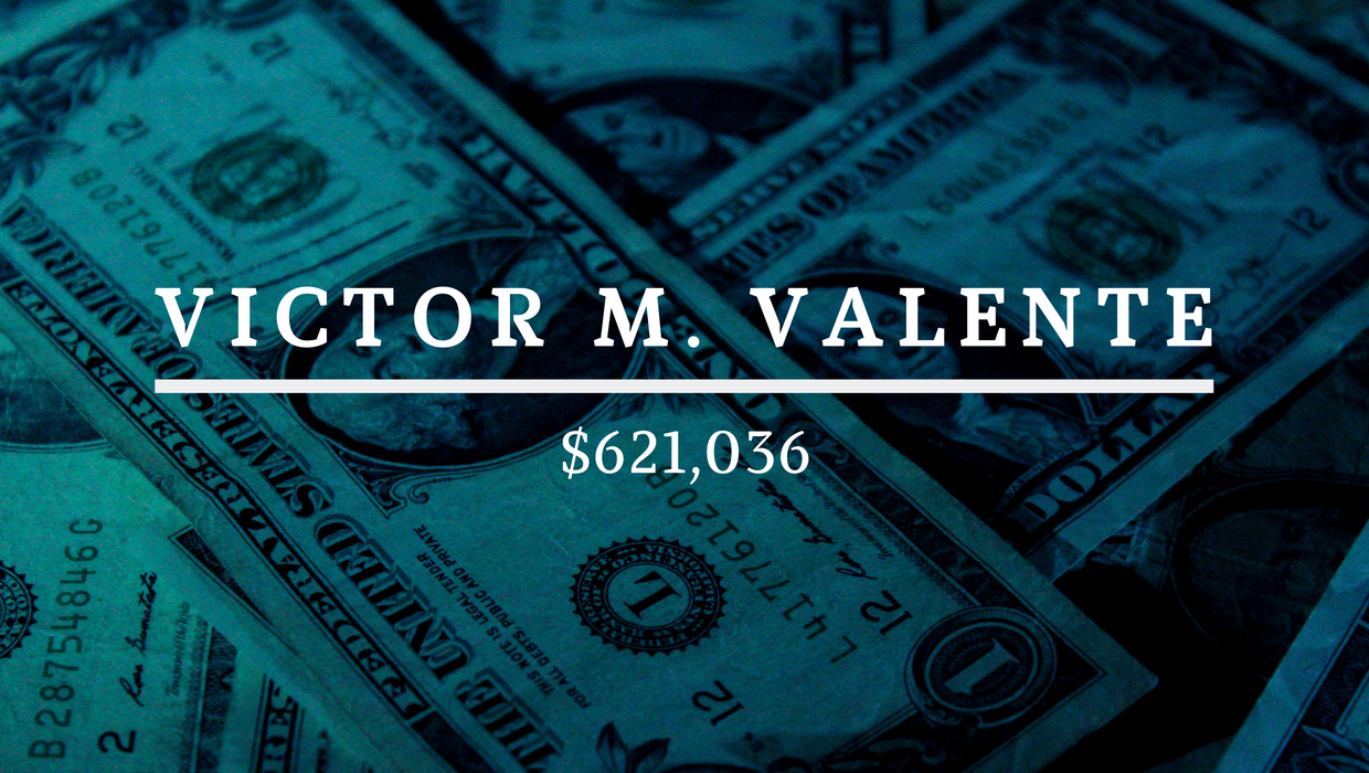 Victor Valente: $621,036
